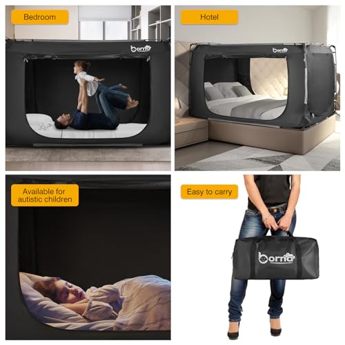 image for Borna Bed Tent Bed Canopy Twin Size, Portable Sleeping Tents Dream Ten