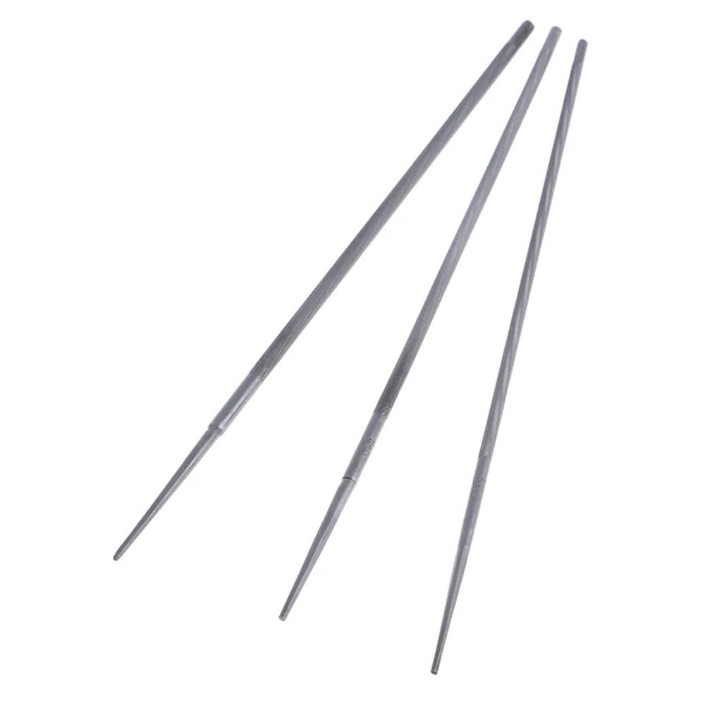 Tronçonneuse lime ronde outil de coupe du bois avec dimensions de 5/32 3/16 et 7/32 pouces