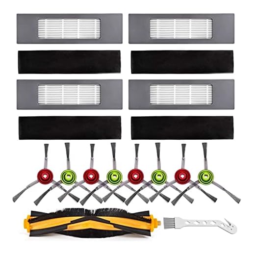 MIAOMIAO Byte av delkit passar för EcoVacs DeeBot Ozmo 920, 950, T5, T8 AIVI Robot Dammsugare Tillbehör Kit Borstar Filters service (Color : As shown)