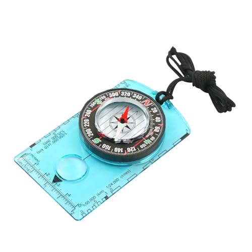 Yiudbaoo Camping Compass - Plastic, Compas09, Waterproof, Camping Compass, Survival Gifts for Kids, Professional Field Compass for Map Reading, Hiking, Backpacking, Outdoor Activities