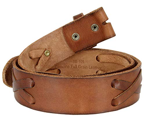 Classic Casual Jean Belt Genuine Full Grain Leather Belt or Strap 1-3/4" (45mm) Wide2