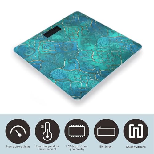 Báscula Digital de Baño con Pantalla LED y Vidrio Templado miniatura 3