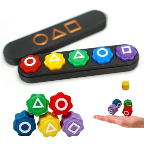 BCHKO Juego Gonggi Coreano Tradicional, Set de Piedras Gonggi, Portátil y Duradero, Ideal para Todas las Edades, Juguete de Entrenamiento de Coordinación Mano-Ojo, Actividad Familiar