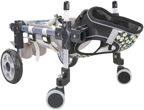MYJYG 犬用車椅子、小型犬・大型犬用車椅子、4輪フルサポート、調節可能なハンディキャップペット用脚サポート、犬・猫用ウェイトリフ