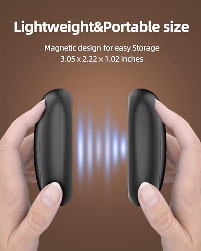 Rechargeable Hand Warmers, Electric Hand Warmers 5200mAh (2-Pack), 3 Heat Settings, Up to 18 Hours of Use, Ideal for Raynaud's Patients