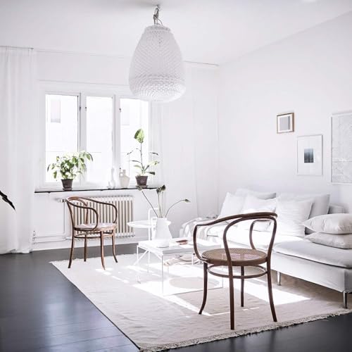 Image of TEKCOOL Self-Adhesive Kitchen Wallpaper Oil Proof and Waterproof Plain White Stickers Wallpaper for Hotel, Living Room, Bedroom, and Cafe Walls (60 X 200CM, Pack of 1)(Plain White)