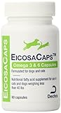 Dechra 60 Capsules EicosaCaps Fish Oil Nutritional Supplements for Dogs and Cats Up to 40-Pound