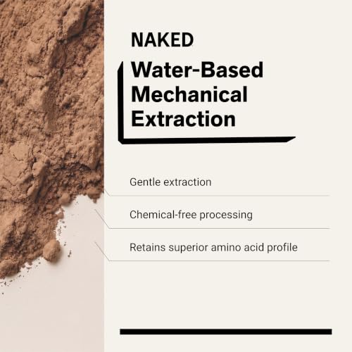 Image of NAKED Chocolate Pea Protein Isolate from North American Farms, Only 3 Ingredients, Chocolate Vegan Protein, NSF Certified, Gluten-Free, Soy Free, GMO Free - 2LB