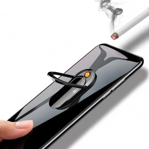 Rechargeable Cigarette Lighter with Phone Ring Stand Holder image 4