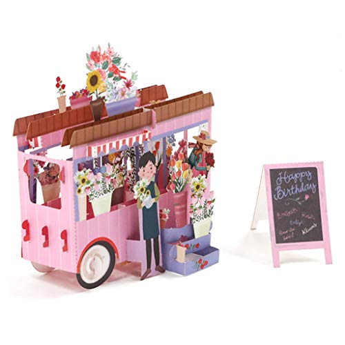 DEARLOYEA Boia cartões pop-up 3D cartões postais convites envelope festa de aniversário