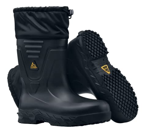 Shoes For Crews Bullfrog Elite, Men's, Women's, Unisex Composite Toe (Ct) Work Boots, Slip Resistant, Water Resistant, Black, Men's 15 Women's 16.5 #TOP14