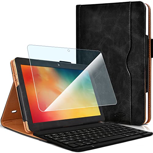 Pack Blackview Tab 13 : Clavier Azerty, Etui Protection Noir et Verre Flexible Karylax