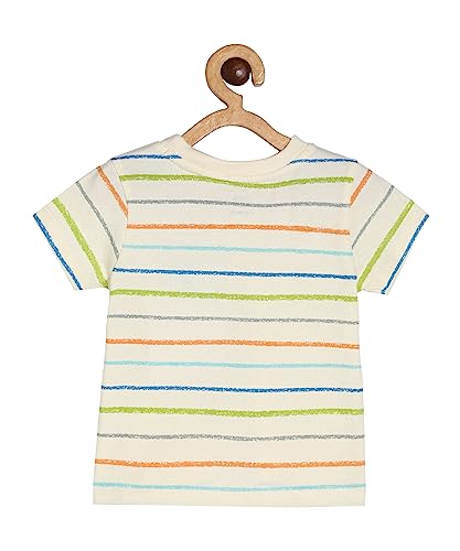 Image of miniklub Baby Round Neck Short Sleeve Knitted Cotton Clothing Set, Pack of 2 (Medieval Blue Color)