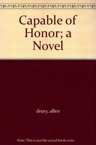 Capable of Honor; a Novel B000FMJBJO Book Cover
