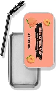 Gel Eyebrow Wax Eyebrow Pomade Eyebrow Glue Brow Soap Brow Wax Kit, Waterproof Long Lasting Smudge-Proof Eyebrow Styling Gel Brows Shaping Cream for Natural Eyebrows(Brush)