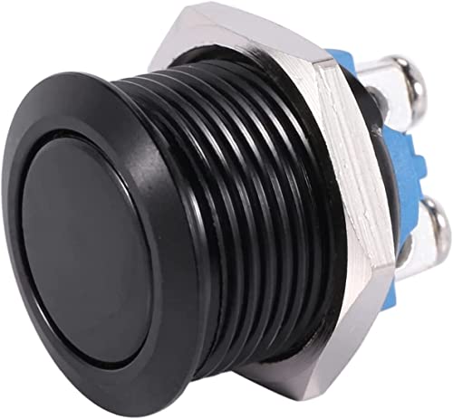 AUTOZOCO Pulsador momentáneo Interruptor de botón momentáneo 1NO SPST DC 3A/12V/24V/36V DC 125V/250V