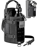 Magnetic Gym Bag for Men - Water Bottle Carrier Holder Bag with Shoulder Strap, 4 Built-in Magnets Gym Gifts for Men