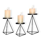 MAINFOR Candle Holder for Pillar Candle Stand Candlesticks, Holiday Wedding Fireplace Geometric...