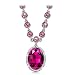 Mothers Day Gifts, Qianse "The Mermaid" Pink Pendant Necklace, Made with Swarovski Crystals, Jewelry for women, Gifts for Women