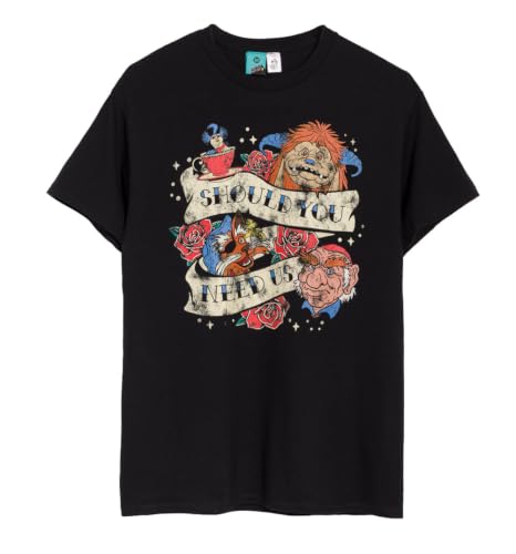 T-shirt Labyrinth Should You Need Us Tattoo Scroll anti-déformation pour un look rock durable