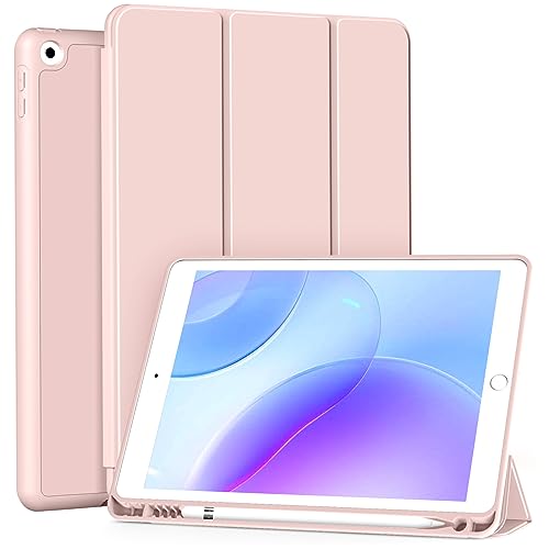 BFGTSJF Protective Case for iPad Air 3rd Generation 2019 / iPad Pro 10.5 Inch 2017 with Pencil Holder, Slim Stand Cover with Soft TPU Back, Auto Wake/Sleep Cover for iPad Air 3 / Pro 10.5', Pink
