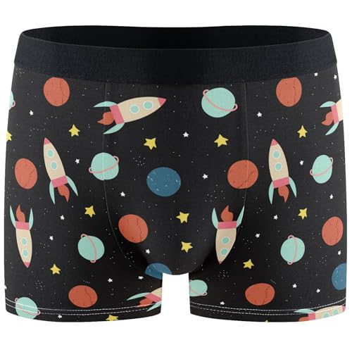 visesunny Men's Underwear - Funny Cartoon Boxer Brief Fly with Built-in Pouch Support - Underwear for Men