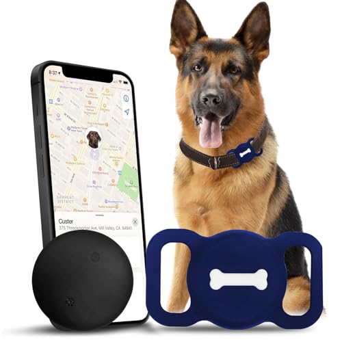 Nasuanata Tracker, Ohne ABO Positionstracker für Silikonschale, Kein GPS Gerät zur Überwachung funktioniert mit Find My (nur iOS) (Blau)