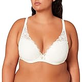 Chantelle ORANGERIE, Tief Ausgeschnittener T-Shirt-BH, Damen Unterwäsche, Elfenbein, 65G