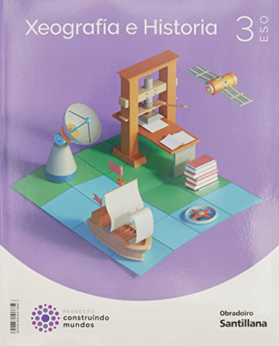 Portada de Xeografia e Historia 3º ESO Construindo Mundos Galicia 2022