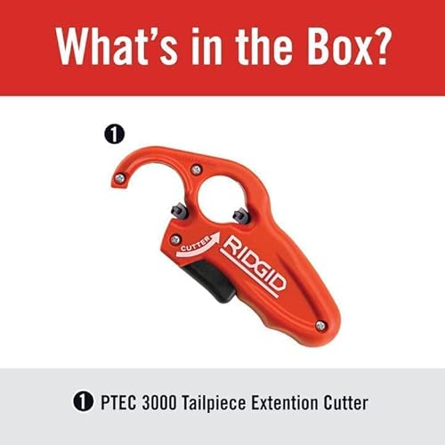 Ridgid - 41608 RIDGID PTEC 30000 Tubular Tailpiece Extension Cutter, 1-1/4", Red - Image 6