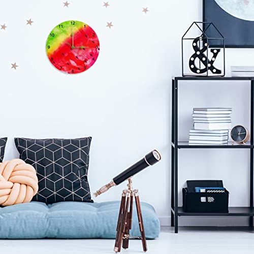 Horloge murale silencieuse pastèque, le cadeau déco idéal pour enfant