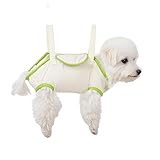 Mineweii Waterproof Pet Grooming Hammock Sling for Cats and Dogs – Secure & Comfortable Animal Beauty Bed for Nail Trimming, Bathing, Eye Cleaning (Green,M)