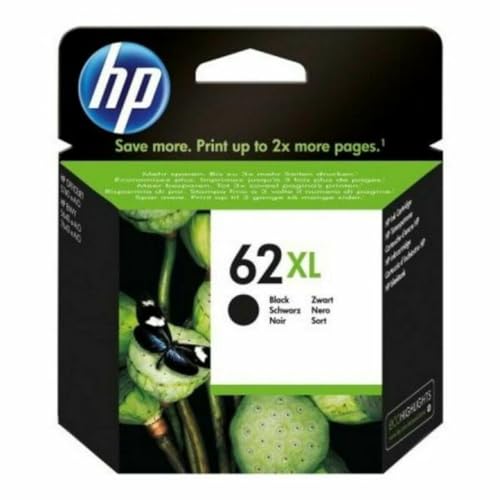 HP 62 Tintenpatrone Original C2P05AE Druckerpatrone, Schwarz, XL