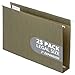 Blue Summit Supplies Extra Capacity Hanging File Folders, 11 x 14 Legal Size, Heavy Duty, 2 Inch Expansion Filing Folders, 1/5 Tab, for Bulky Files, Legal Charts, Standard Green, 25 Pack