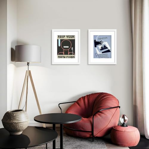 Image of Picrit 14x17 White Picture Frame, Poster Frame for Wall, 3 Pack
