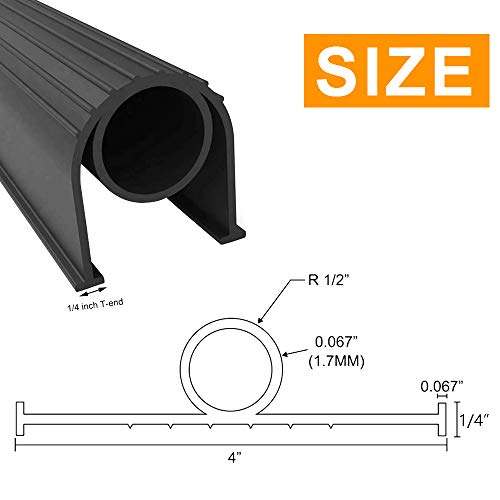 Garage Door Seals Bottom Rubber with Predrilled Aluminum Track