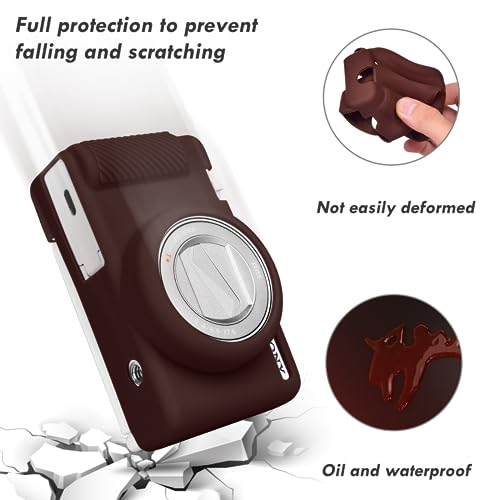 Rieibi Capa ZV-1F, capa protetora de silicone macio para câmera Vlog Sony ZV1F/ZV-1M2/ZV-1 Mark II,