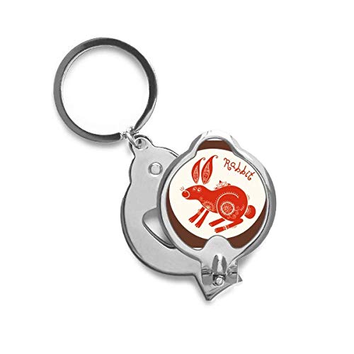 Coupe-ongles zodiaque chinois lapin rouge, une idée cadeau originale et utile pour vos proches