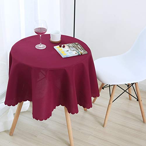 Nappe rectangulaire vin rouge anti-pli 180x280cm protection table
