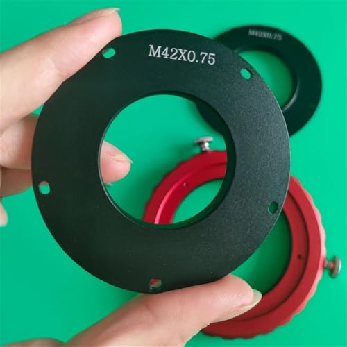 Rotador M42 M48 M54 de 360 grados y ajustador de ángulo 3 en 1 para telescopio y microscopio 6