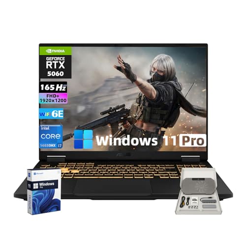 ASUS TUF A16 Copilot+ Gaming Laptop, AMD Ryzen AI 9 270, 32 GB DDR5 RAM, 1 TB PCle SSD, 16" FHD+ (1920x1200) 165Hz Display, Nvidia G-Force RTX 5070, RGB Keyboard, W11 Home, Jaegar Gray