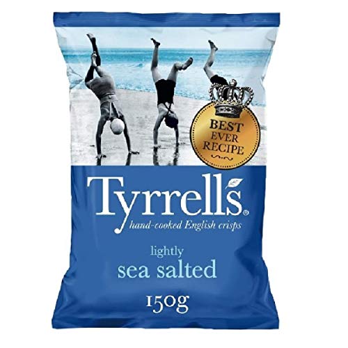 Batata Chips Sal Marinho TYRRELLS 150g (6 Unidades)