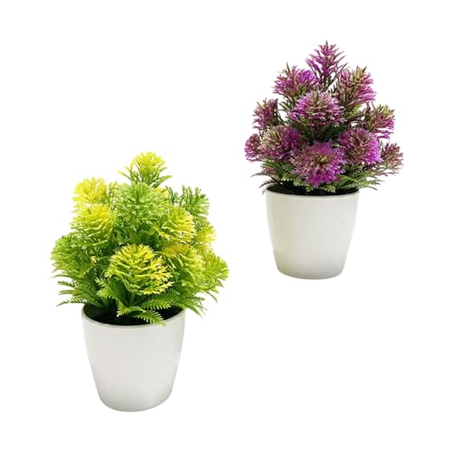Plantes artificielles durables style boule persane avec pots de fleurs stables - 2