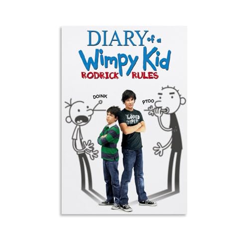 Diary of A Wimpy Kid Rodrick Rules Movie Posters Canvas Art Posters for Room Aesthetic And Wall Art Picture Living Room Decor Poster 08x12inch(20x30cm) Unframe-style