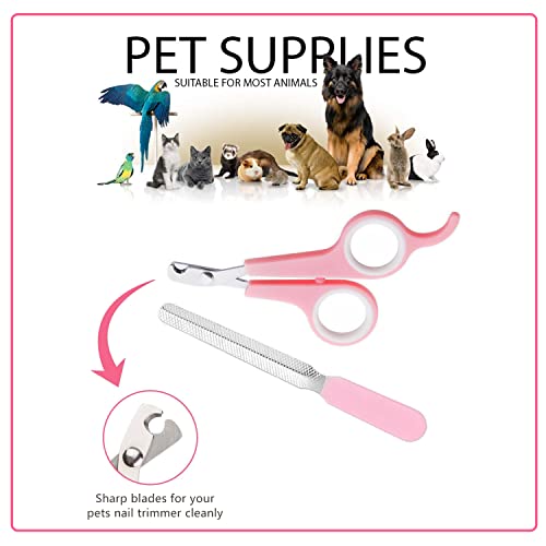 Crafterlife Small Animal Pet Grooming Kit With Pet Shedding Slicker Brush, Bath Massage Glove, Pet Grooming Comb, Nail Clipper Trimmer For Rabbit thumb #6
