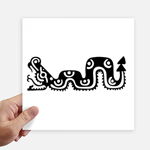 Sticker Mexique Totems Serpent avec impression multicolore haute définition - 2