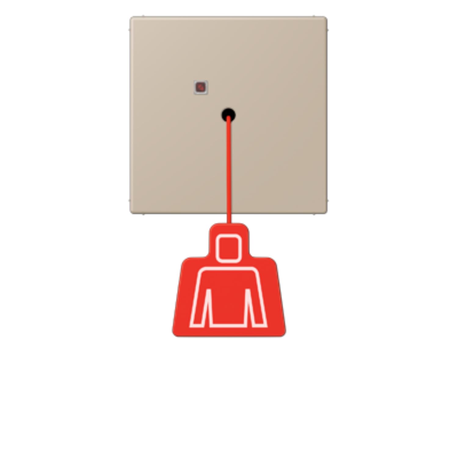 Bouton poussoir avec poignée LC32142 commande fluide JUNG tactile