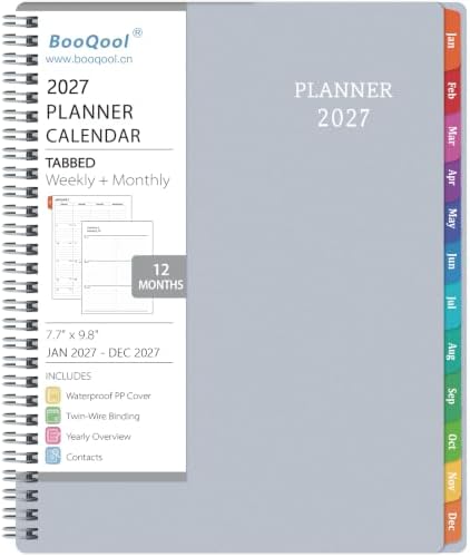 2020-2021 Planner - Academic Weekly & Monthly Planner, 7.65" x 9.85", Jul 2020-Jun 2021, Flexible Cover,12 Monthly Tabs, to-Do List, Twin-Wire Binding
