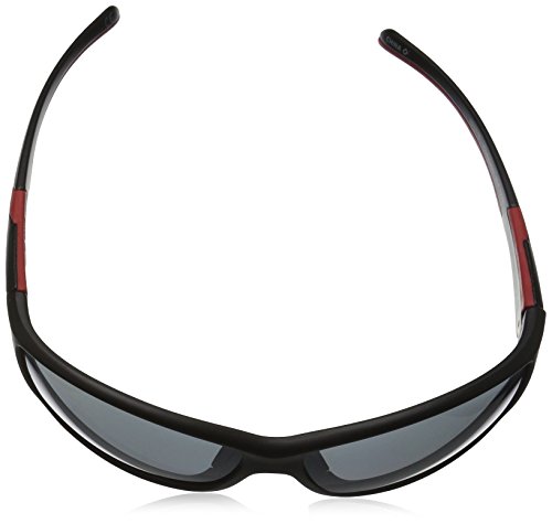 Foster Grant Men's Completion Wrap Sunglasses, Black/Smoke, 67 mm4