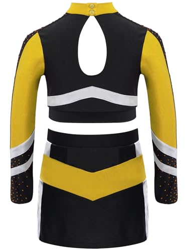 Disfraz de animadora para niñas uniforme de porristas miniatura 5